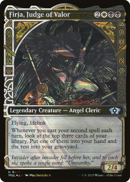 Firja, Judge of Valor (MUL-170) (Showcase) (Halo Foil)