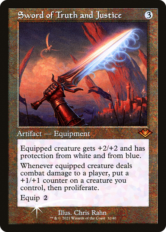 Sword of Truth and Justice (MH1-032) (Foil)