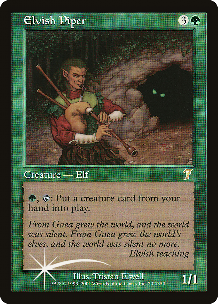 Elvish Piper (7ED-242★) (Foil)