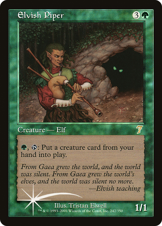 Elvish Piper (7ED-242★) (Foil)