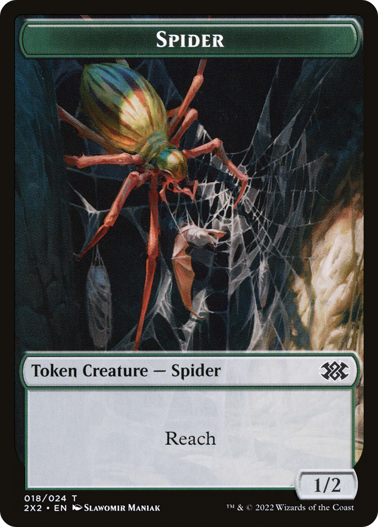 Spider // Monk Double-Sided Token (T2X2-18 // 6)