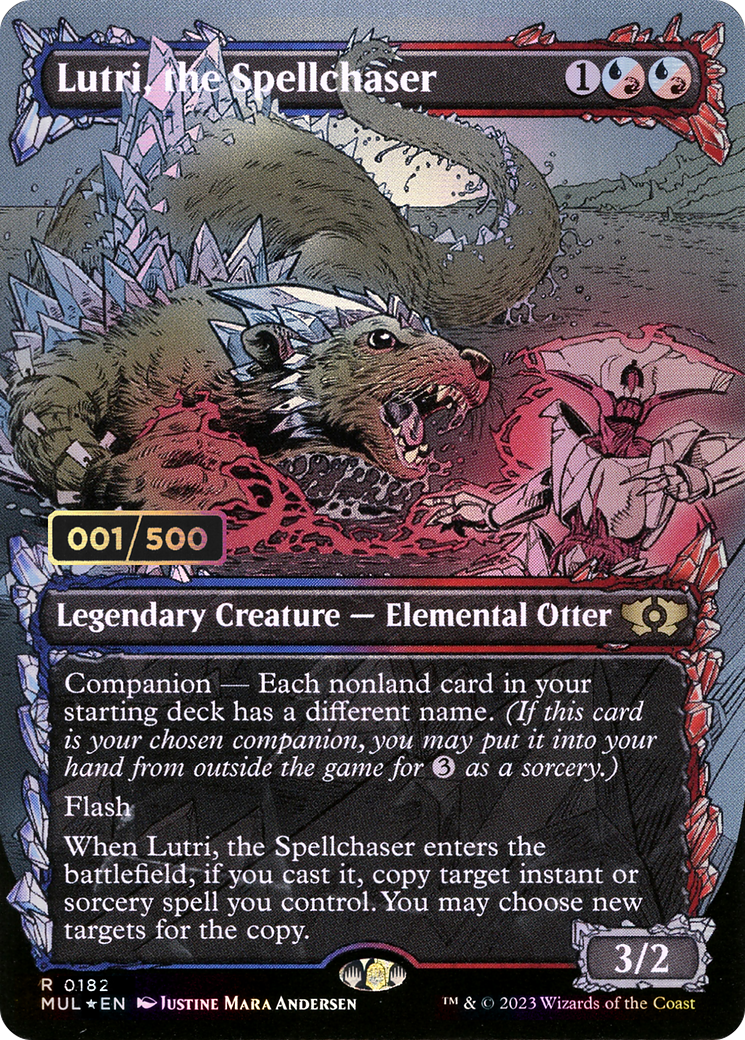 Lutri, the Spellchaser (MUL-182Z) (Showcase) (Borderless) (Foil) (Serialized)