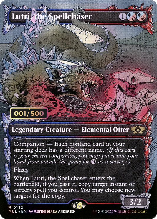 Lutri, the Spellchaser (MUL-182Z) (Showcase) (Borderless) (Foil) (Serialized)