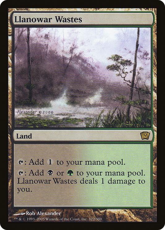 Llanowar Wastes (9ED-322★) (Foil)