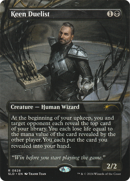 Keen Duelist (SLD-828) (Borderless) (Foil)