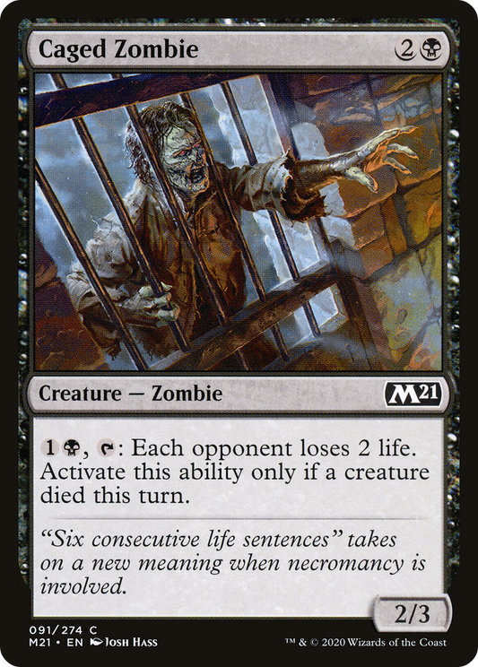 Caged Zombie (M21-091) (Foil)