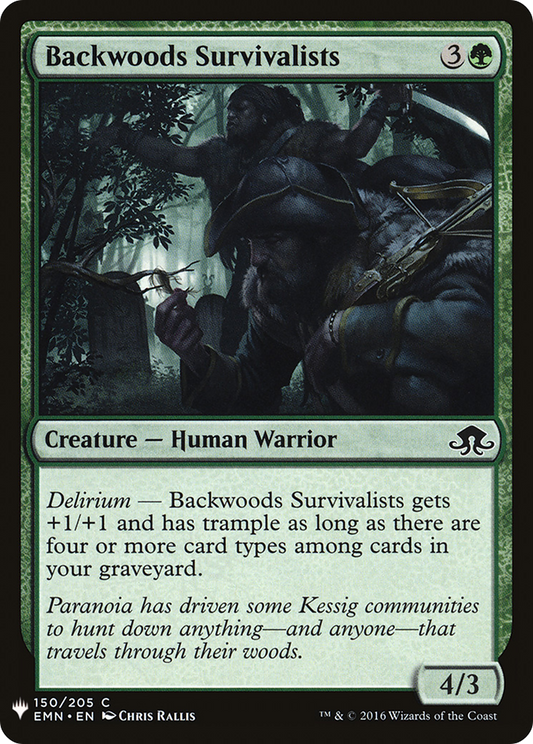 Backwoods Survivalists (LIST-EMN-150)