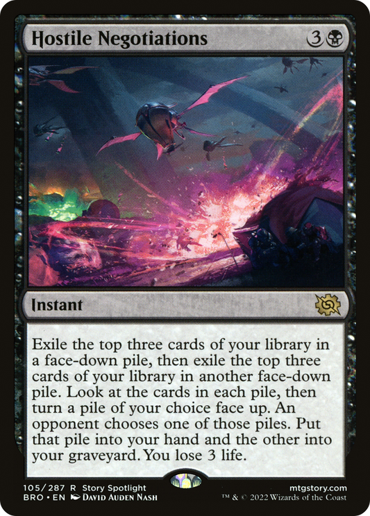 Hostile Negotiations (BRO-105) (Foil)