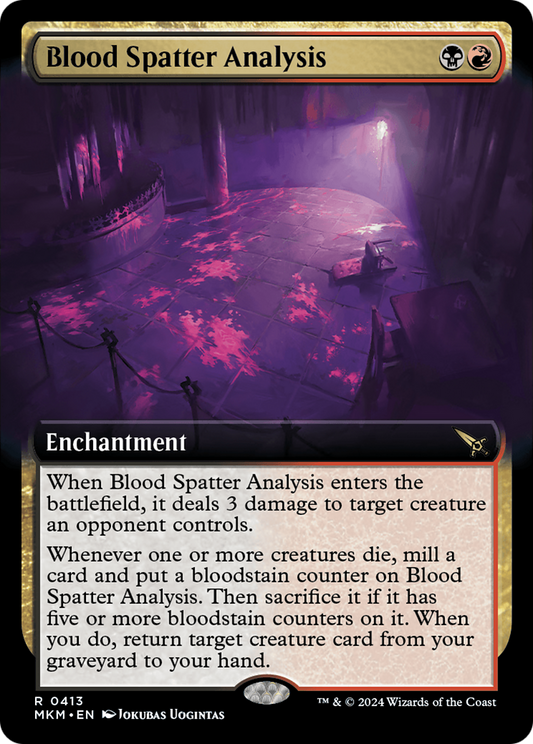 Blood Spatter Analysis (MKM-413) (Extended Art)