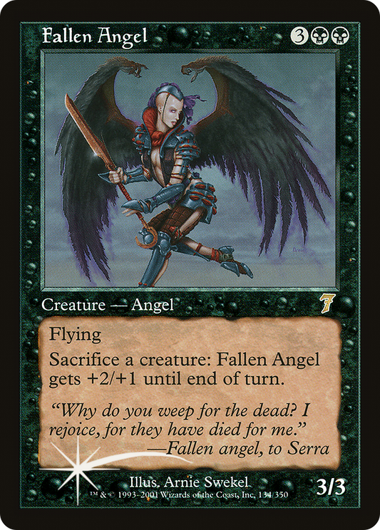 Fallen Angel (7ED-134★) (Foil)