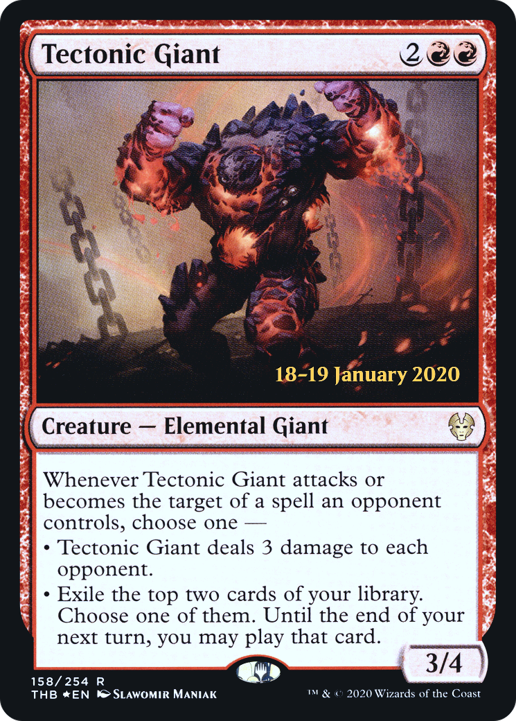 Tectonic Giant (PRE-158S) (Foil)