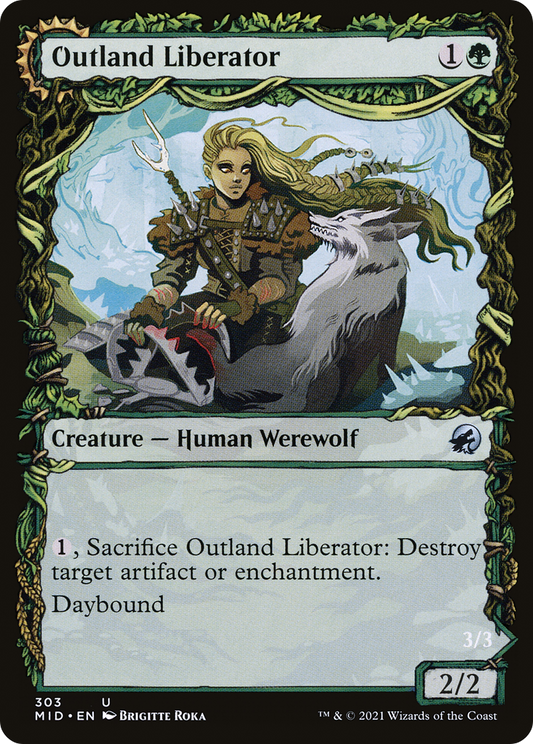 Outland Liberator // Frenzied Trapbreaker (MID-303) (Showcase) (Foil)