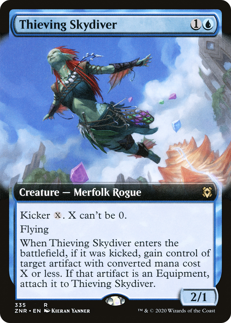 Thieving Skydiver (ZNR-335) (Extended Art) (Foil)