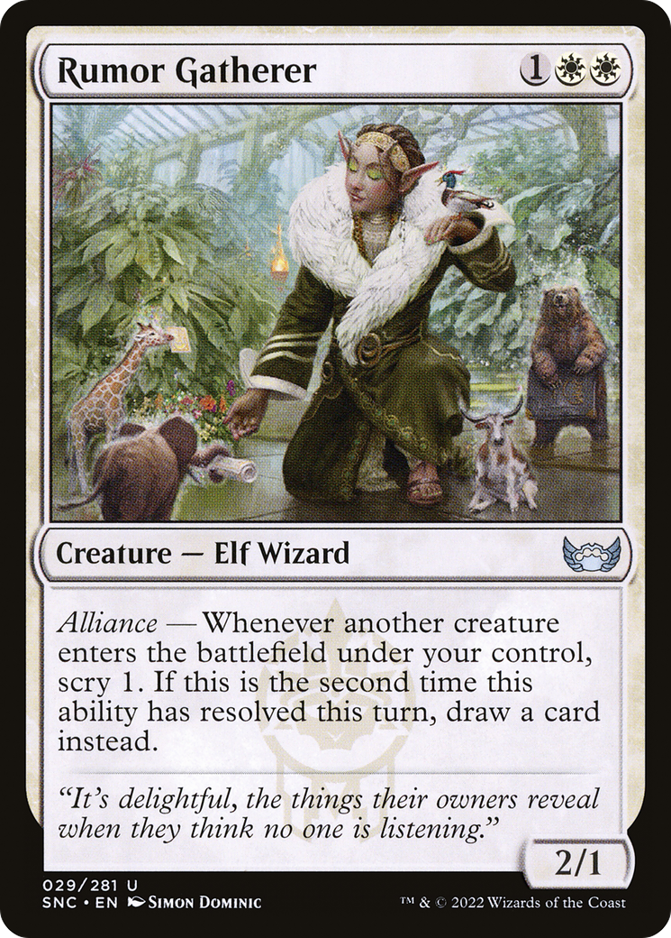 Rumor Gatherer (SNC-029) (Foil)