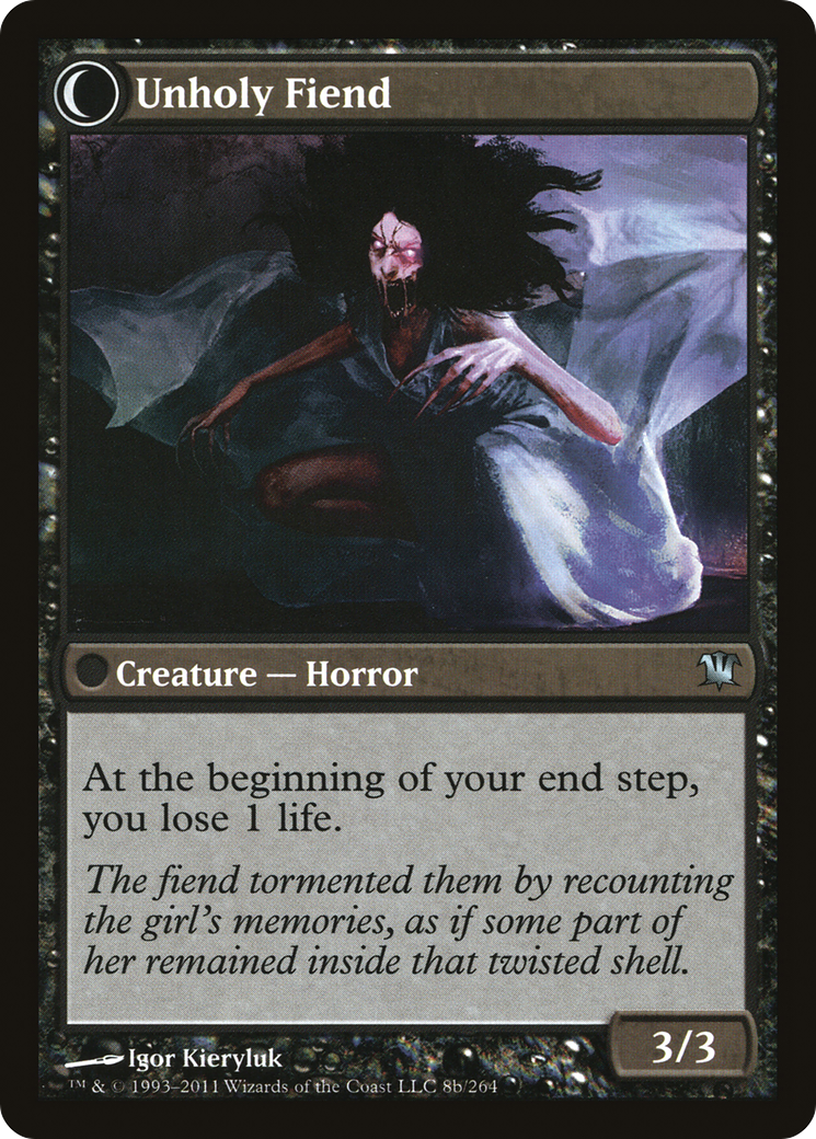 Cloistered Youth // Unholy Fiend (ISD-008) (Foil)