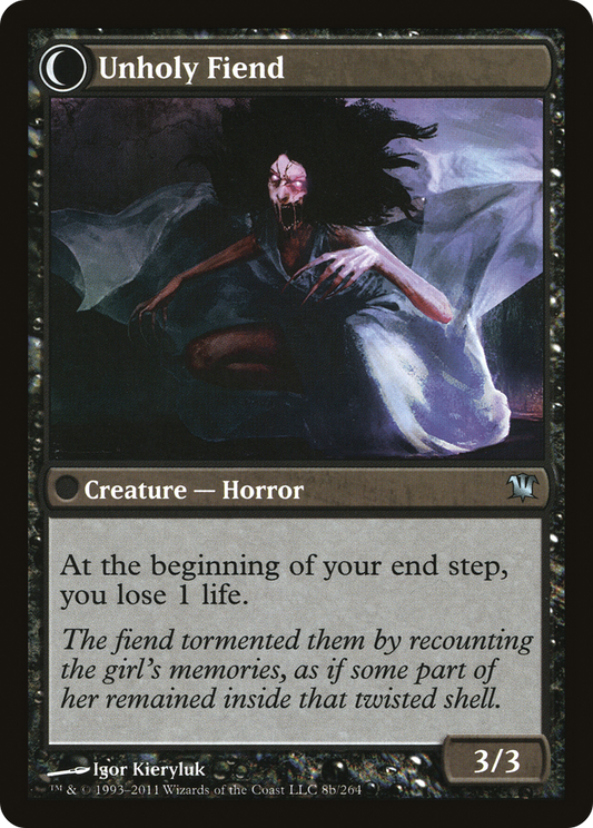 Cloistered Youth // Unholy Fiend (ISD-008) (Foil)
