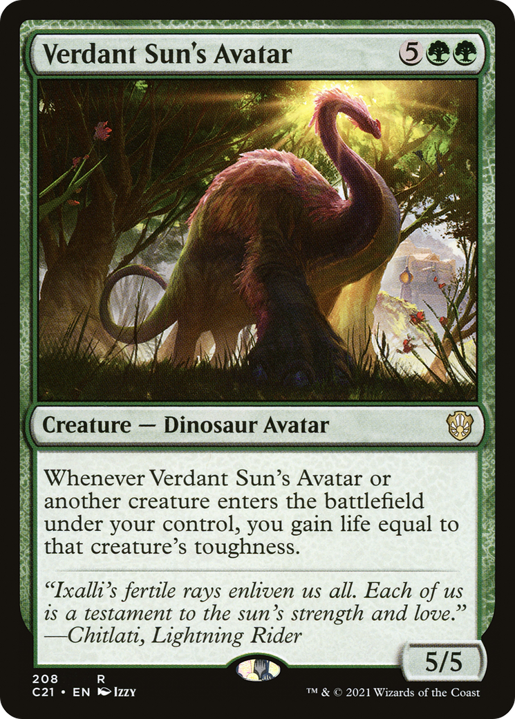 Verdant Sun's Avatar (C21-208)
