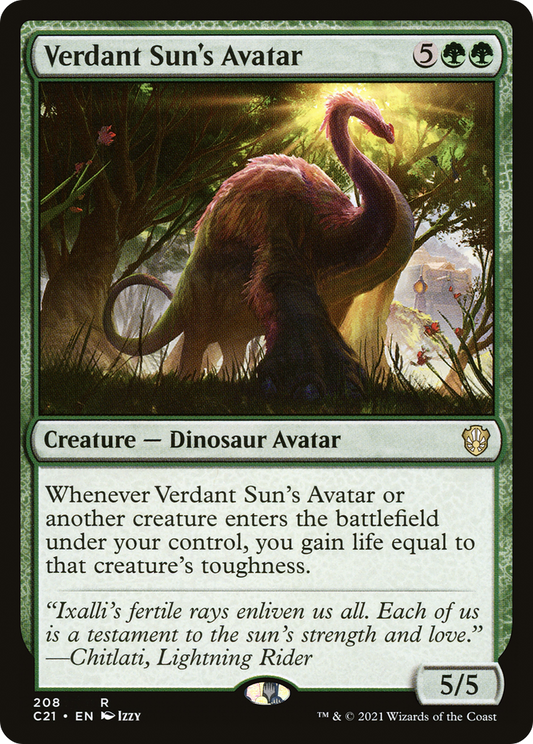 Verdant Sun's Avatar (C21-208)