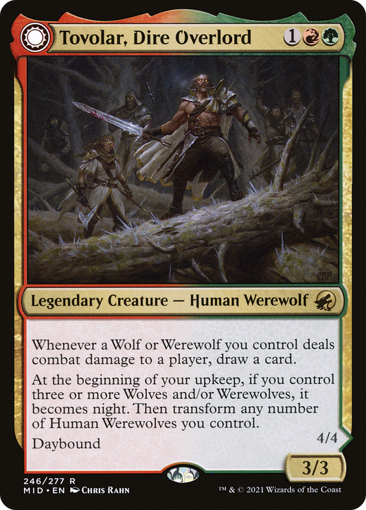Tovolar, Dire Overlord // Tovolar, the Midnight Scourge (MID-246)