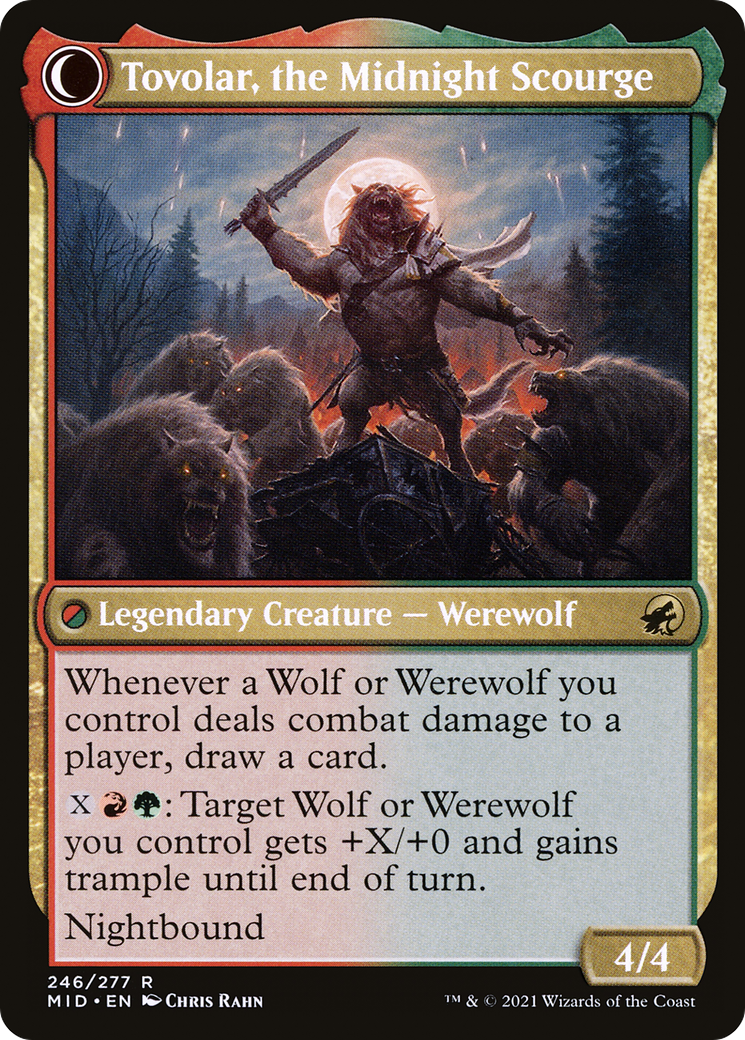 Tovolar, Dire Overlord // Tovolar, the Midnight Scourge (MID-246)