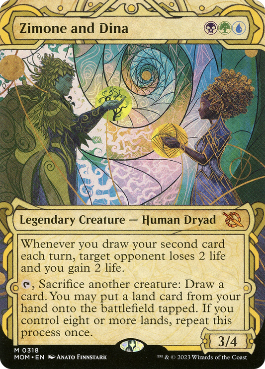 Zimone and Dina (MOM-318) (Showcase) (Borderless) (Foil)