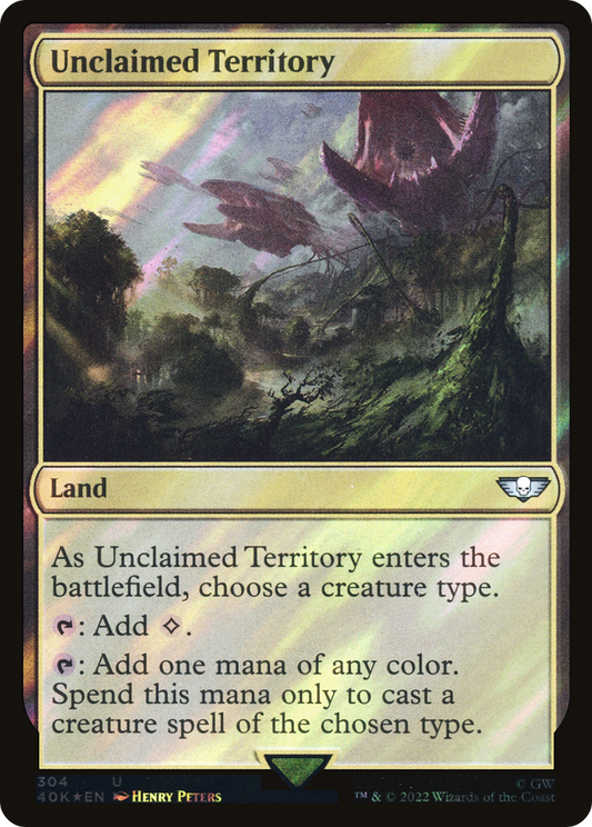 Unclaimed Territory (40K-304★) (Surge Foil)