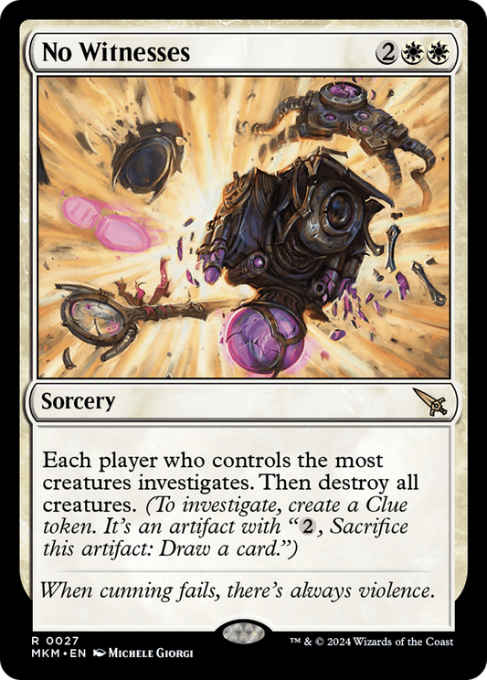 No Witnesses (MKM-027) (Foil)