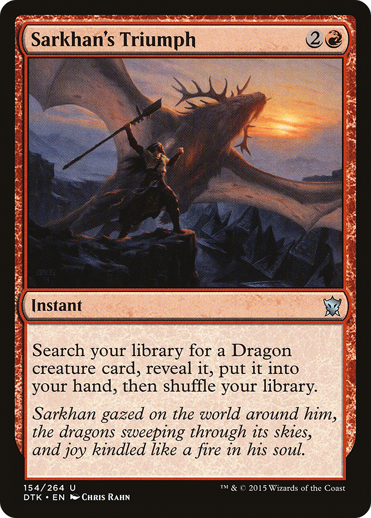 Sarkhan's Triumph (DTK-154) (Foil)