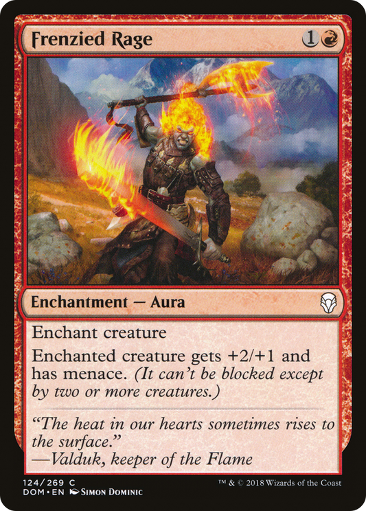 Frenzied Rage (DOM-124) (Foil)