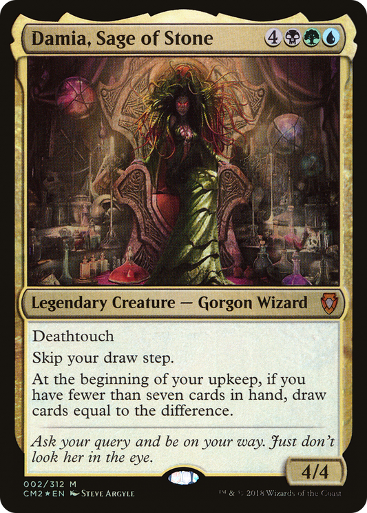 Damia, Sage of Stone (CM2-002) (Foil)