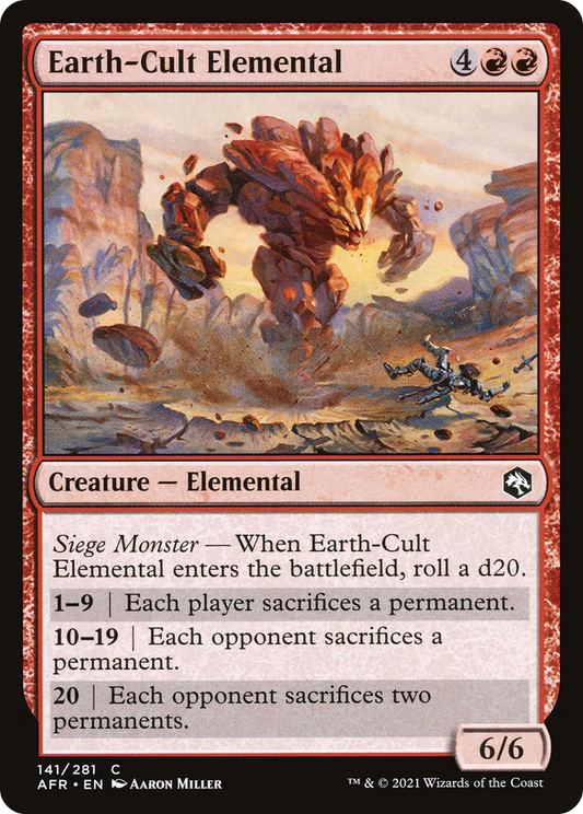 Earth-Cult Elemental (AFR-141) (Foil)