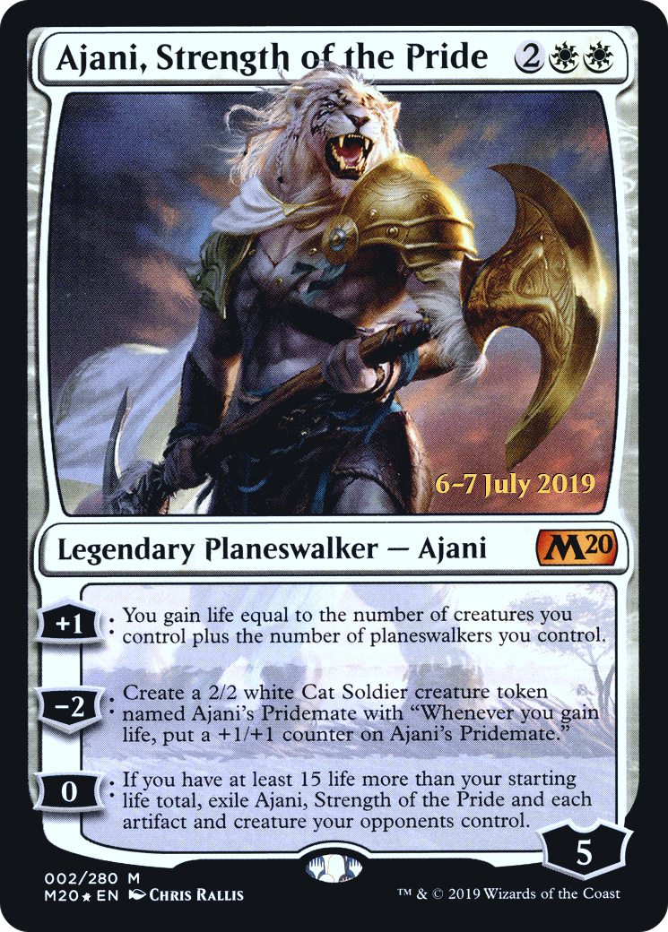 Ajani, Strength of the Pride (PRE-02S) (Foil)