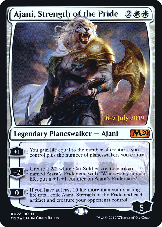 Ajani, Strength of the Pride (PRE-02S) (Foil)