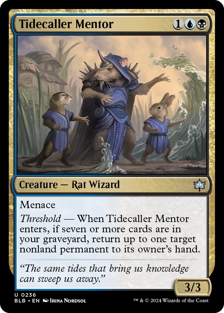 Tidecaller Mentor (BLB-236) (Foil)