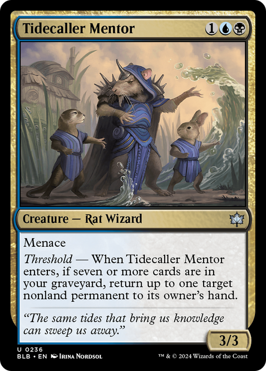 Tidecaller Mentor (BLB-236) (Foil)