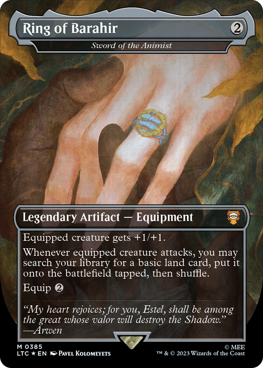 Ring of Barahir / Sword of the Animist (LTC-385) (Borderless) (Surge Foil)