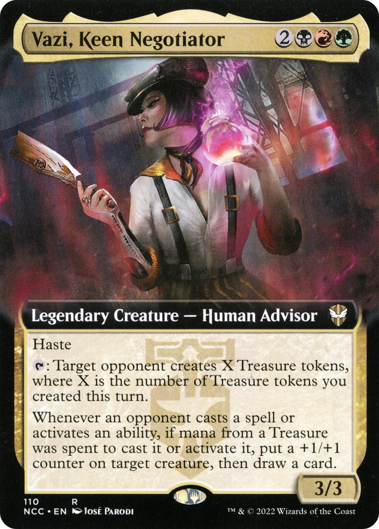 Vazi, Keen Negotiator (NCC-110) (Extended Art) (Foil)