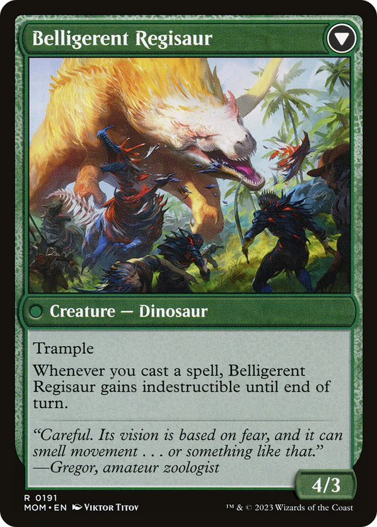 Invasion of Ixalan // Belligerent Regisaur (MOM-191)