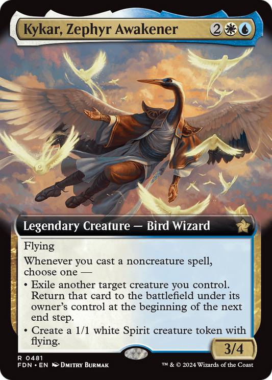Kykar, Zephyr Awakener (FDN-481) (Extended Art) (Foil)