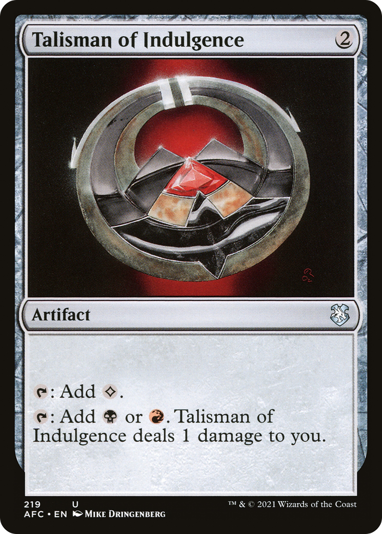 Talisman of Indulgence (AFC-219)
