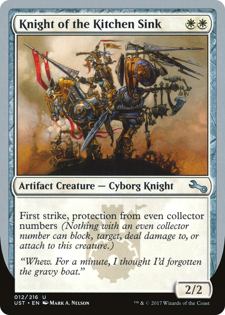 Knight of the Kitchen Sink (UST-12B)