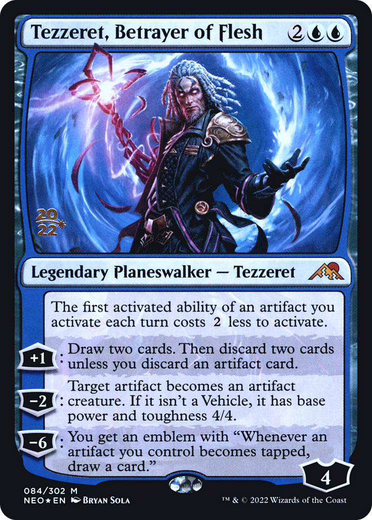 Tezzeret, Betrayer of Flesh (PRE-84S) (Foil)
