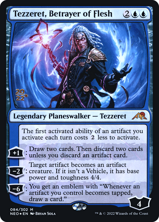 Tezzeret, Betrayer of Flesh (PRE-84S) (Foil)