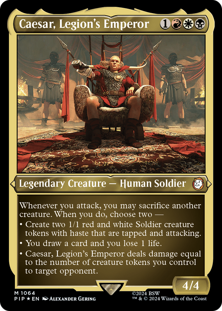 Caesar, Legion's Emperor (PIP-1064) (Display Commander) (Foil)