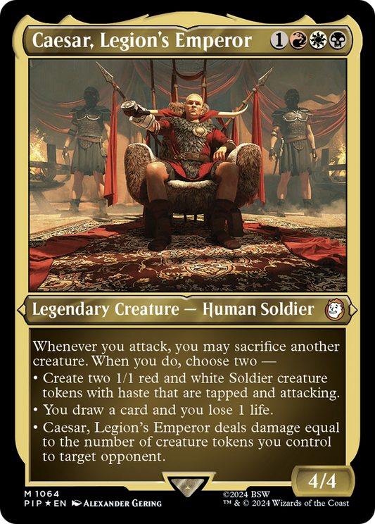 Caesar, Legion's Emperor (PIP-1064) (Display Commander) (Foil)