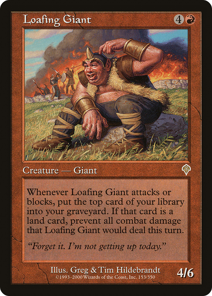Loafing Giant (INV-153) (Foil)