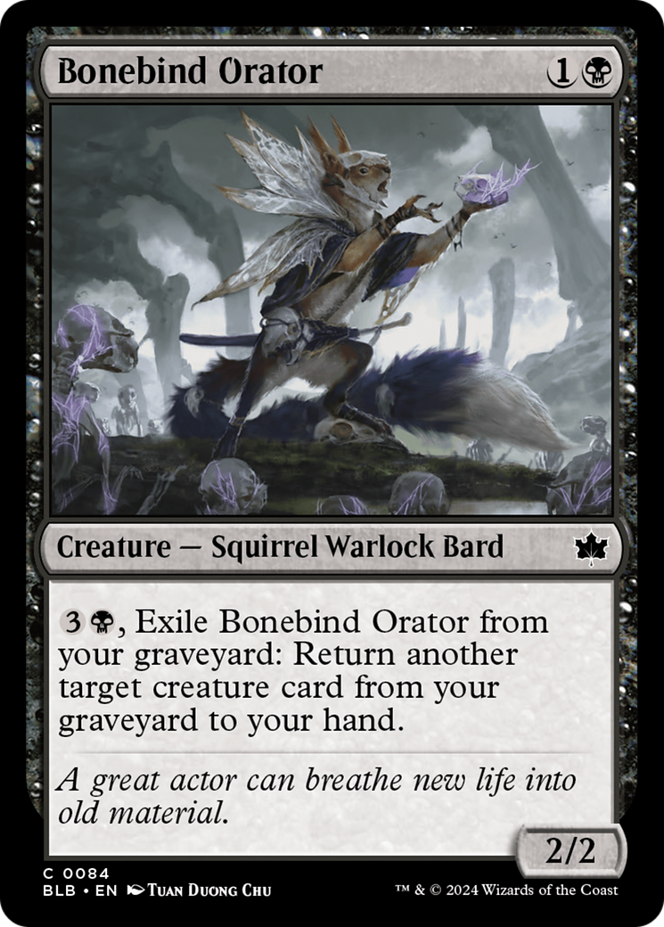 Bonebind Orator (BLB-084) (Foil)