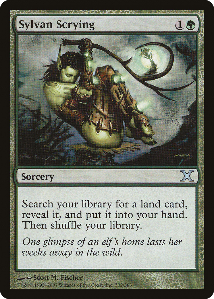 Sylvan Scrying (10E-302) (Foil)