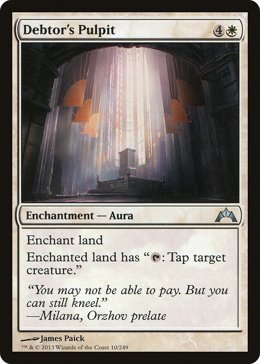 Debtor's Pulpit (GTC-010) (Foil)