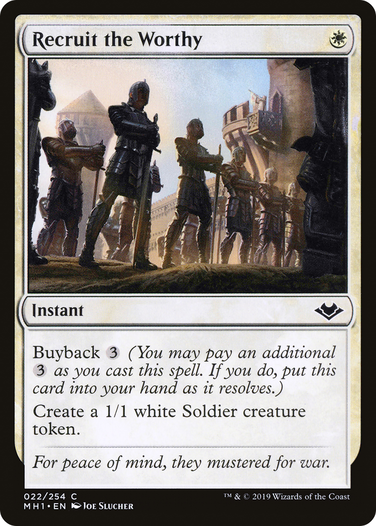 Recruit the Worthy (MH1-022) (Foil)